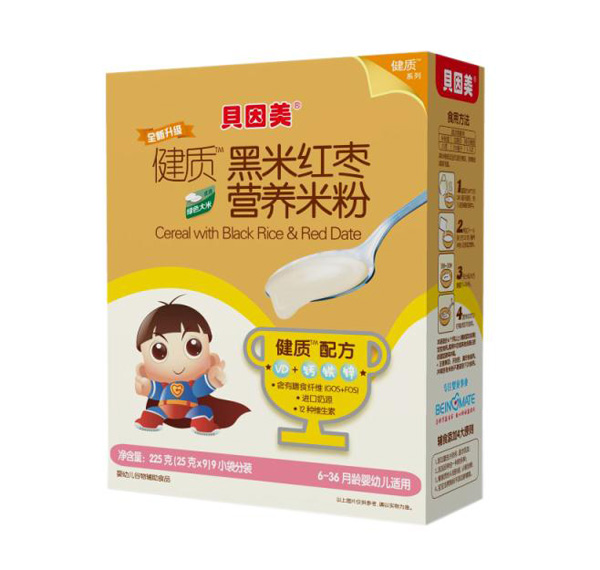 貝因美健質黑米紅棗營養(yǎng)米粉