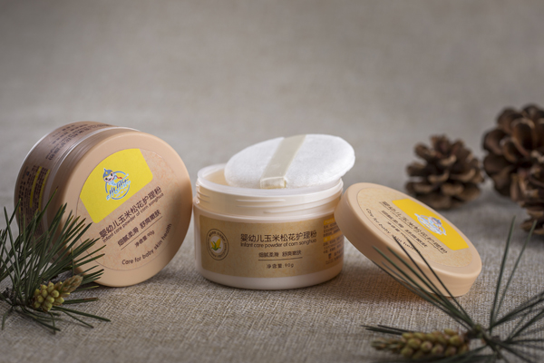 小貝樂嬰幼兒玉米松花護(hù)理粉
