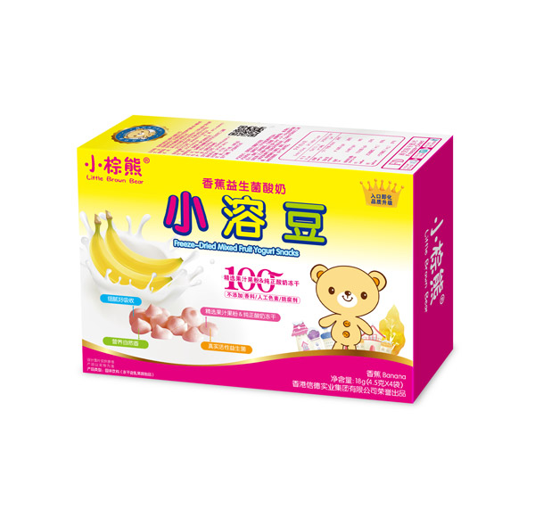 小棕熊香蕉益生菌酸奶小溶豆