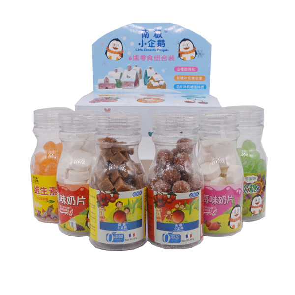 南極小企鵝六瓶零食組合裝細(xì)節(jié)