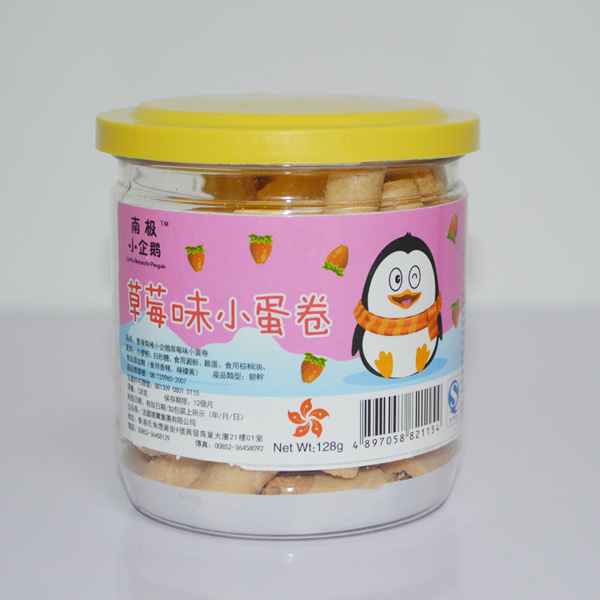 南極小企鵝草莓味小蛋卷