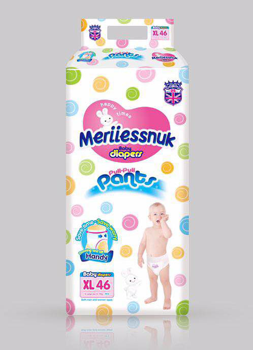 Merriesnuk沙漏大環(huán)腰紙尿褲XL碼46片