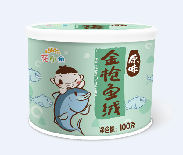 花小魚金槍魚絨原味圓罐裝