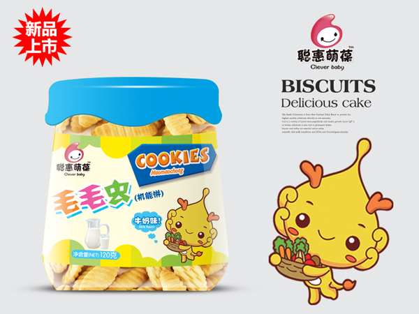 聰惠萌葆毛毛蟲機(jī)能餅-牛奶味