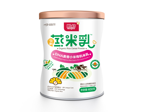 酷幼DHA麥香有機(jī)蒸米乳