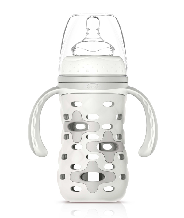 貝優(yōu)能硅膠套帶柄自動寬口玻璃奶瓶160ml.jpg 貝優(yōu)能硅膠套帶柄自動寬口玻璃奶瓶160ml.jpg