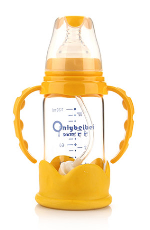唯昵貝貝WA45標口防摔玻璃奶瓶橙色120ml.jpg 唯昵貝貝WA45標口防摔玻璃奶瓶橙色120ml.jpg