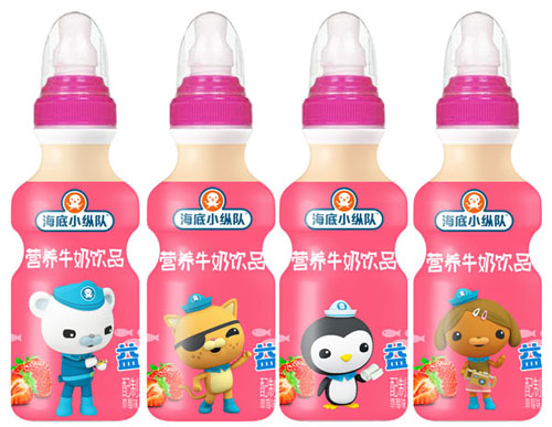 海底小縱隊(duì)益生元營養(yǎng)牛奶飲品(草莓味)