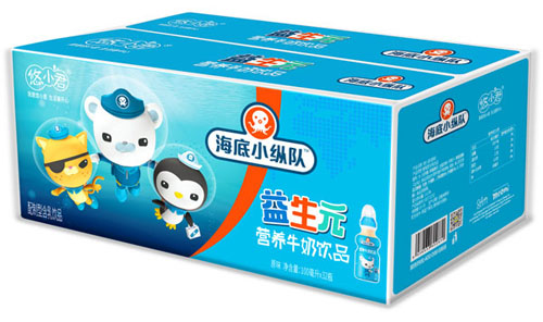 海底小縱隊(duì)益生元營養(yǎng)牛奶飲品(原味)箱裝