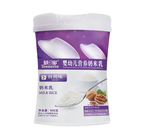 多能多核桃味嬰幼兒營(yíng)養(yǎng)奶米乳桶裝