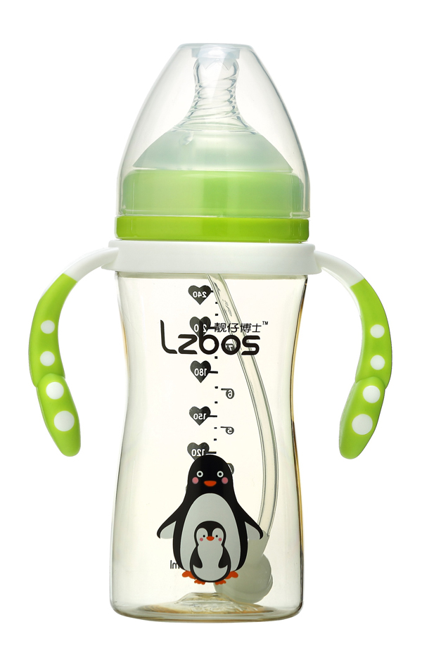 靚仔博士寬口徑自動奶瓶 綠色