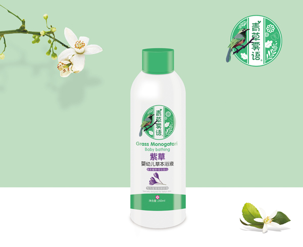 青草霧語紫草嬰幼兒草本浴液600