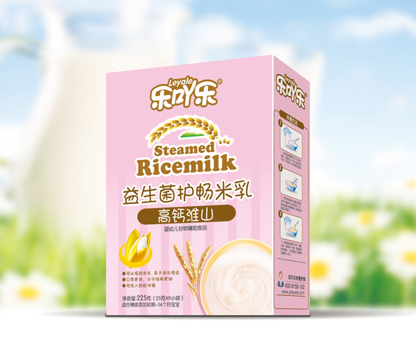 樂吖樂益生菌護(hù)暢米乳高鈣淮山盒裝