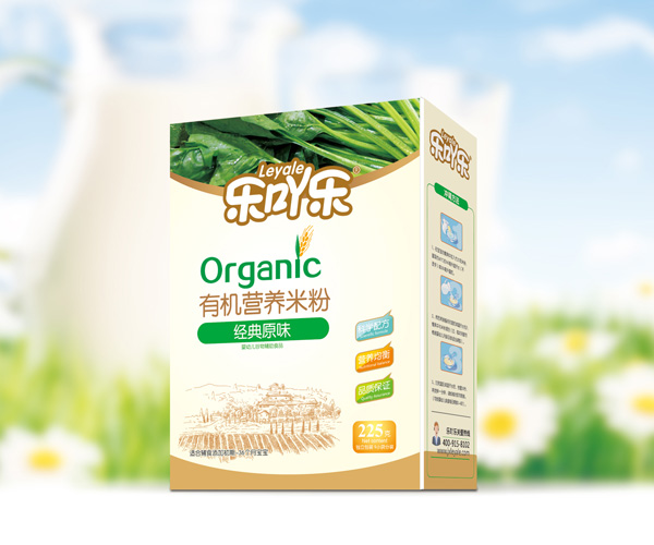 樂吖樂有機(jī)營(yíng)養(yǎng)米粉經(jīng)典原味盒裝