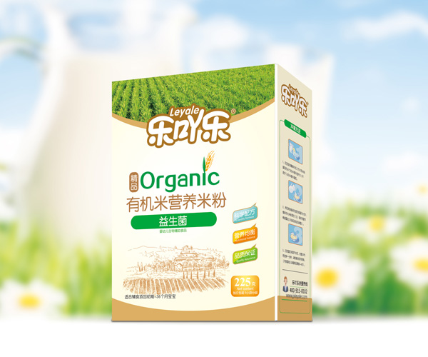 樂吖樂有機(jī)營(yíng)養(yǎng)米粉益生菌盒裝