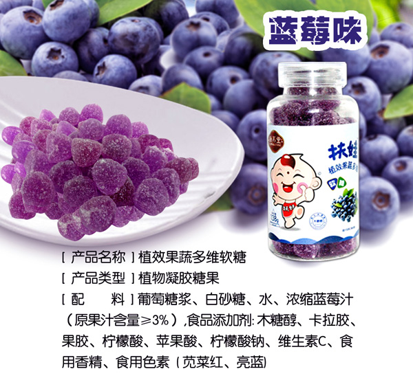扶娃植效果蔬多維軟糖藍莓味特點.jpg 扶娃植效果蔬多維軟糖藍莓味特點.jpg