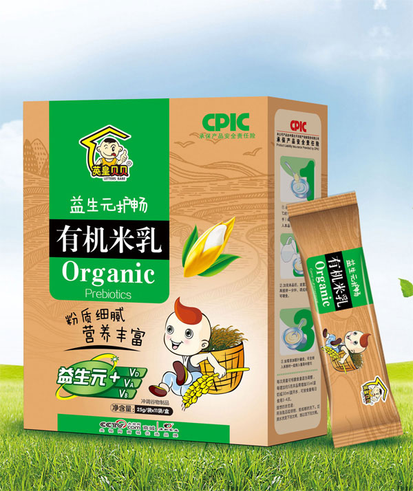 英皇貝貝益生元護暢有機米乳盒裝
