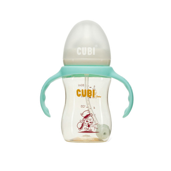CUBI時尚系列PPSU純凈藍奶瓶180ML