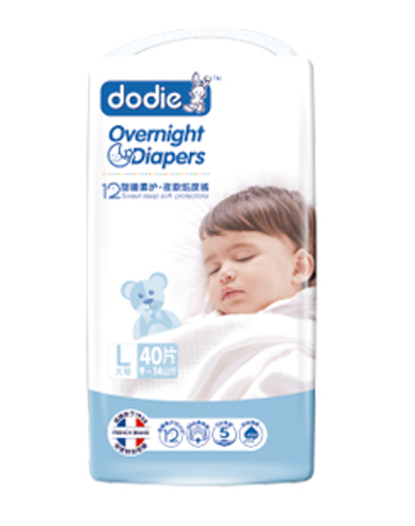 Dodie甜睡柔護·夜款嬰兒紙尿褲L