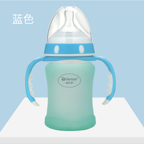 迪樂(lè)夢(mèng)高鵬硅玻璃奶瓶5046藍(lán)色