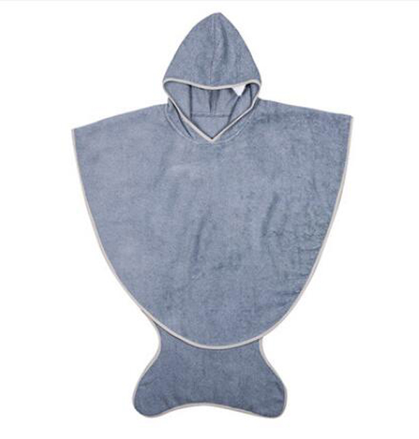 西班牙baby bites斗篷帶帽浴巾 石板藍(lán)(0-3歲)