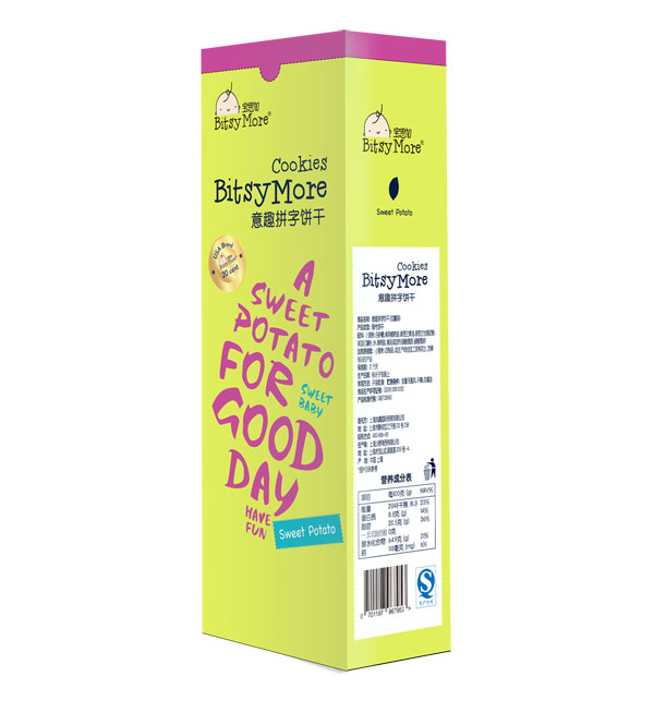 寶思加拼字餅干甘薯味