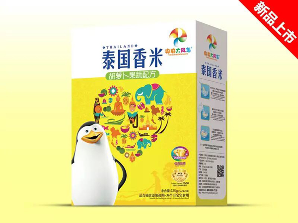 央央大風(fēng)車泰國(guó)香米(胡蘿卜果蔬配方) 盒裝