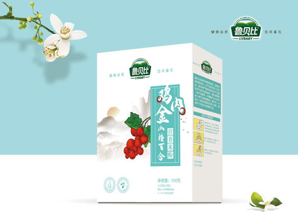 魯貝比雞內(nèi)金山楂百合營養(yǎng)米粉 盒裝