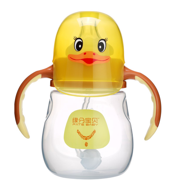 緣分寶貝卡通系列奶瓶3010-黃色