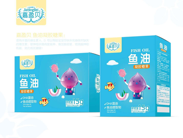 嘉盈貝魚(yú)油凝膠糖果