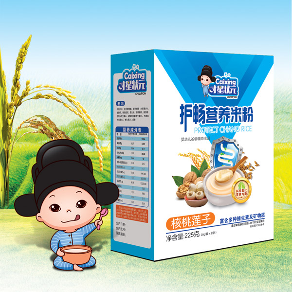 才星狀元護(hù)暢營養(yǎng)米粉-核桃蓮子盒裝