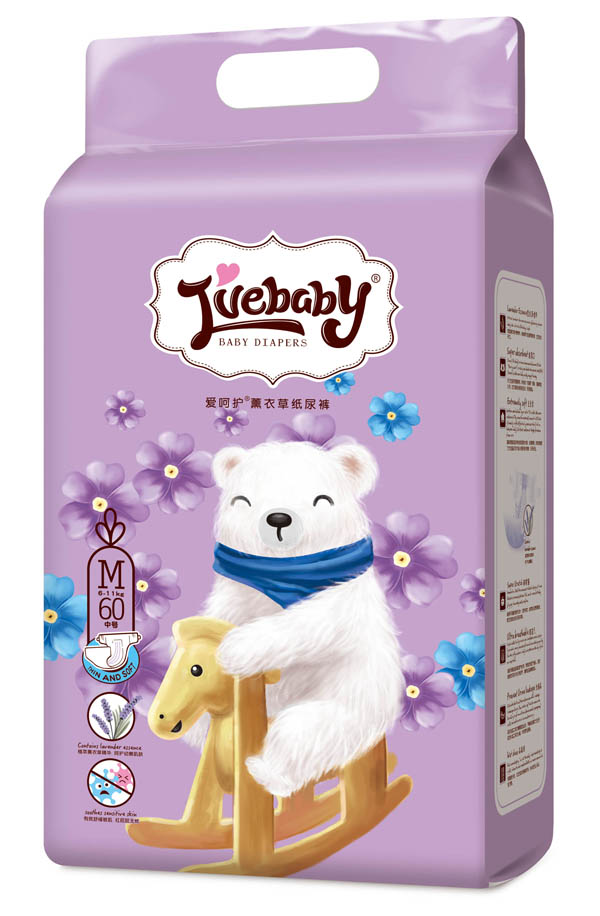 愛(ài)呵護(hù)薰衣草紙尿褲M60