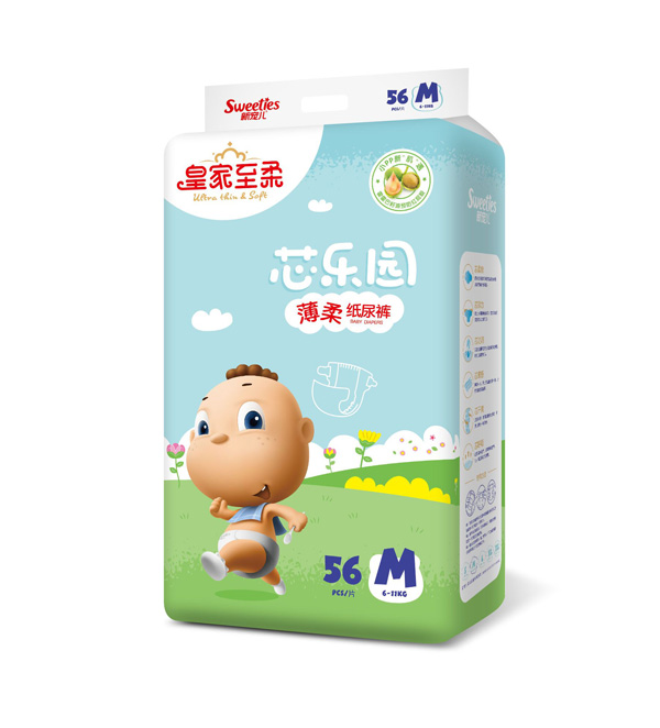 皇家至柔芯樂園薄柔紙尿褲M52