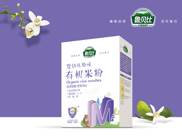 魯貝比嬰幼兒原味有機米粉 盒裝