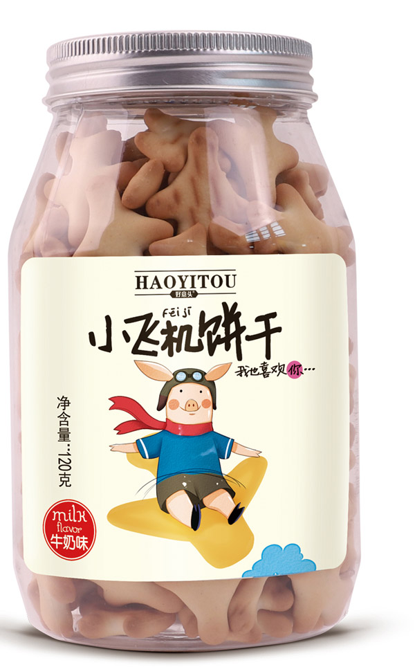 好意頭小飛機餅干 牛奶味120g.jpg 好意頭小飛機餅干 牛奶味120g.jpg