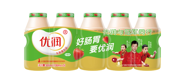 優(yōu)潤乳酸菌飲品 100ml 優(yōu)潤0脂肪 外彩膜紅色