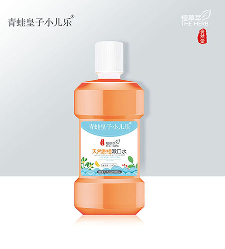青蛙皇子小兒樂資然堂植草萃天然甜橙漱口水260ml