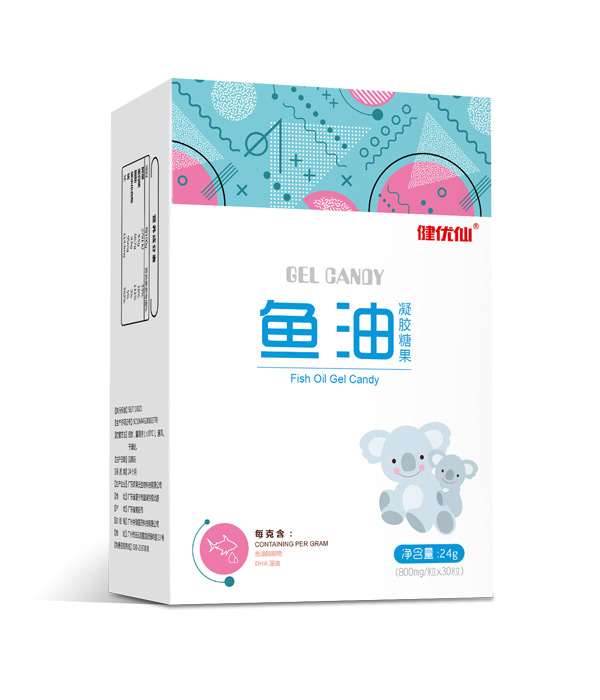健優(yōu)仙魚油凝膠糖果豎盒