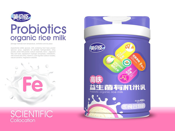 英貝臣益生菌有機(jī)米乳-高鐵