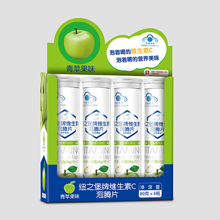 藍(lán)帽紐之堡泡騰片 青蘋(píng)果味