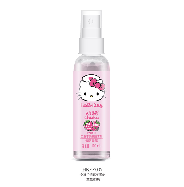 Hello Kitty初酷免洗手消毒噴霧劑(草莓果香)100ml.jpg Hello Kitty初酷免洗手消毒噴霧劑(草莓果香)100ml.jpg