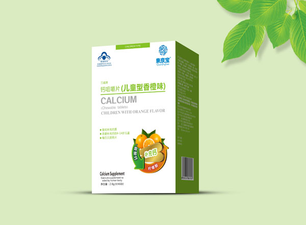泉京寶鈣咀嚼片(兒童型香橙味)