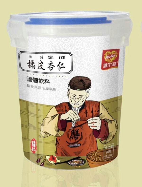 菩爾菲橘皮杏仁固體飲料