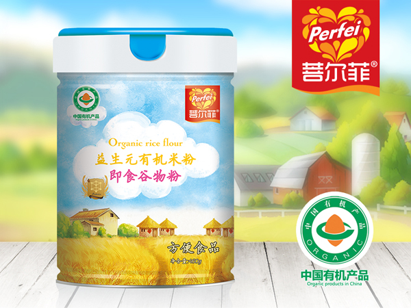 菩爾菲益生元有機米粉 聽裝