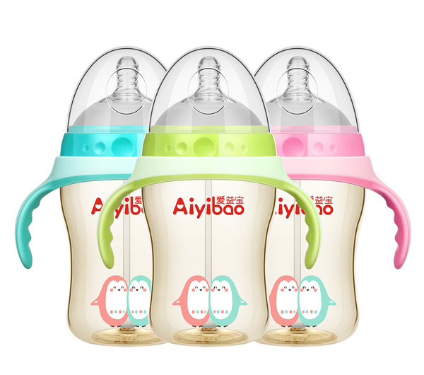 愛益寶廣口有柄自動(dòng)PPSU奶瓶