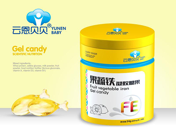 云恩貝貝果蔬鐵凝膠糖果