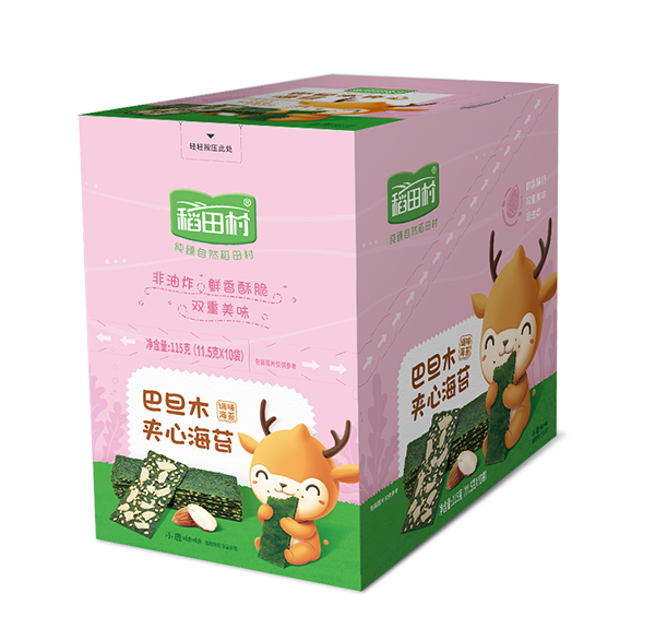 稻田村夾心海苔盒裝-巴旦木