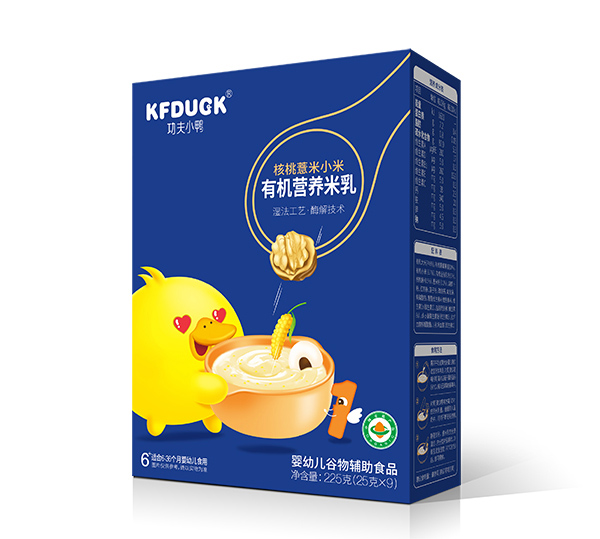 功夫小鴨有機(jī)營養(yǎng)米乳-核桃薏米小米