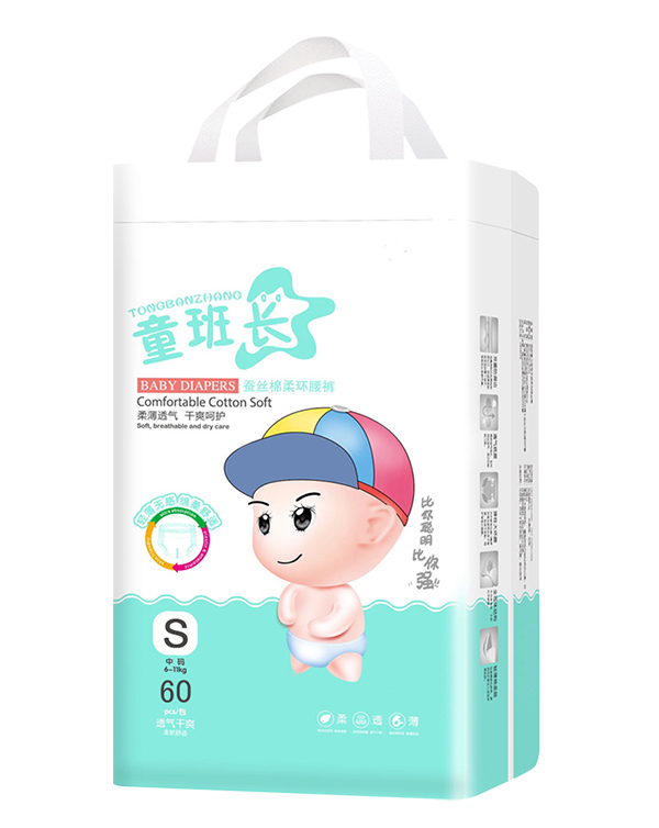 童班長(zhǎng)蠶絲棉柔環(huán)腰褲S60