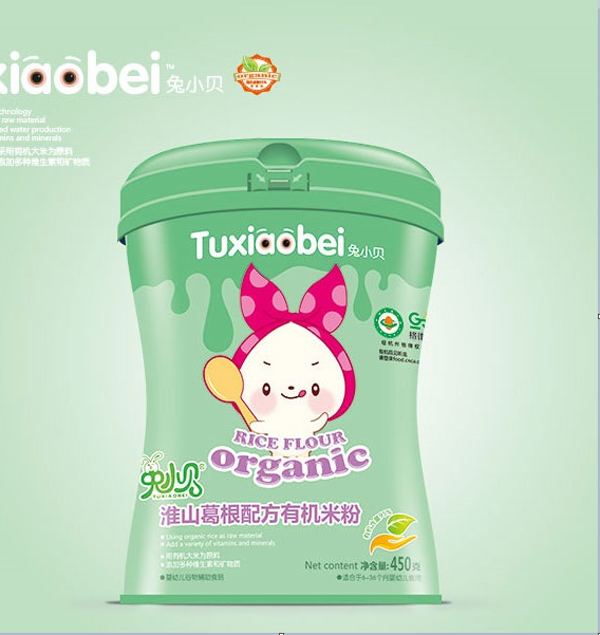 兔小貝淮山葛根配方有機米粉 聽裝